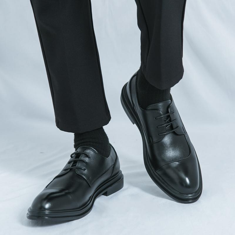 Модный тренд Универсальная обувь для ходьбы Мужская деловая обувь Формальные балетки Кожаная мужская обувь Оксфорды Британская повседневная кожаная обувь