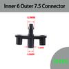 7.5mm 360 Degree Rotating Sprinkler Greenhouse Drip Irrigation Garden Irrigation Refraction Sprinkler Support Pile Accessories