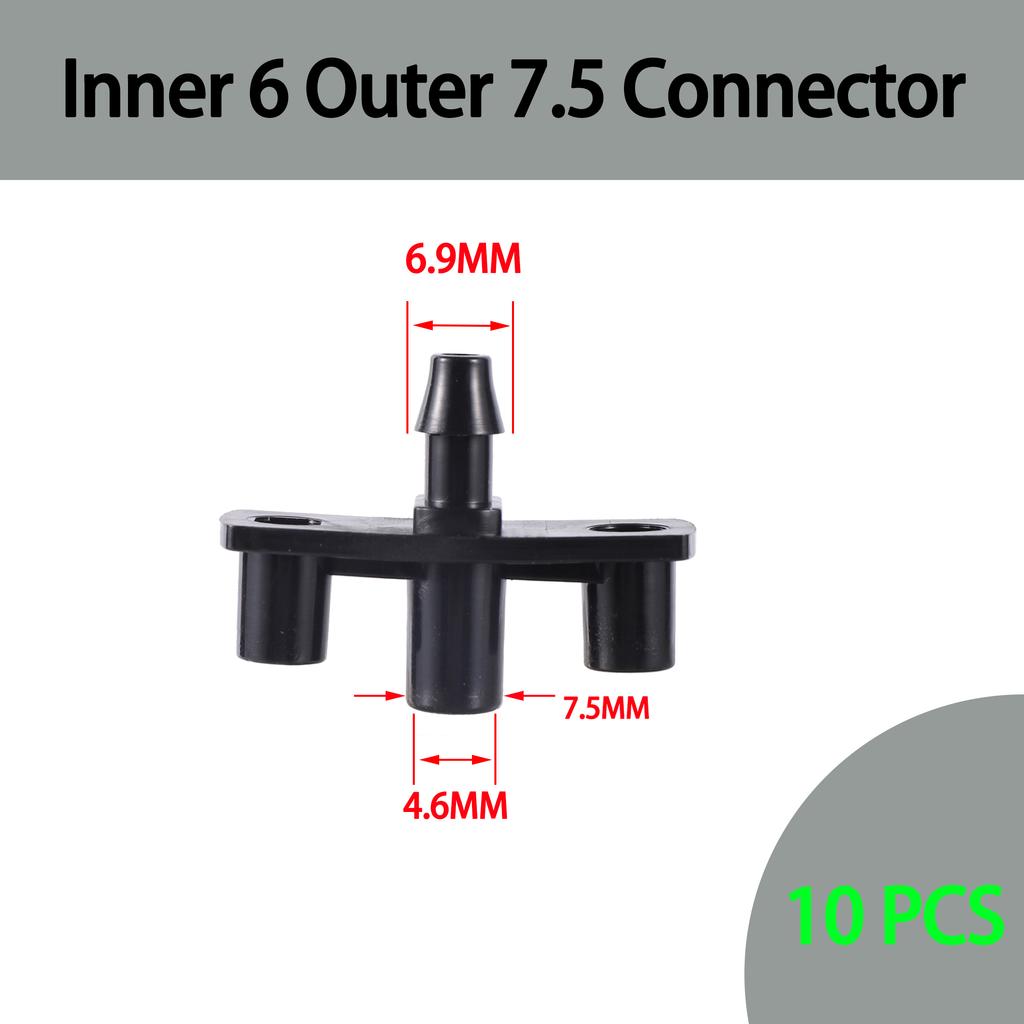 7.5mm 360 Degree Rotating Sprinkler Greenhouse Drip Irrigation Garden Irrigation Refraction Sprinkler Support Pile Accessories