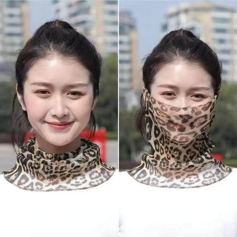Breathable Fabric Sun Protection Face Mask Thin Texture Breathable Face Scarf Summer Season