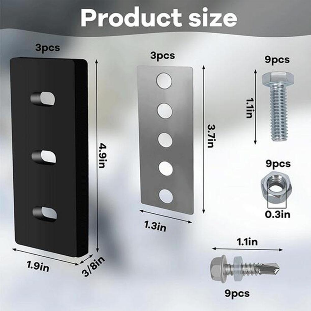 3 комплекта 3/8" металлический комплект для модификации крыльчатки снегоуборщика, замена