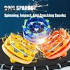 Spark Spinning Top Stress Relief Портативный светящийся гироскоп Collision Sparks Light-up Gyroscope Decompression Spinner Top Toy Игрушка для детей Подростки Взрослые Подарок