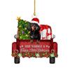 2D Dachshund Pendant Double Sided Merry Christmas Christmas Hanger Oranments Dachshund Cute Acrylic Christmas Dog Pendants