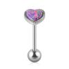 Titanium Steel Colorful Heart Tongue Nails Piercing Studs Piercing Body Jewelry