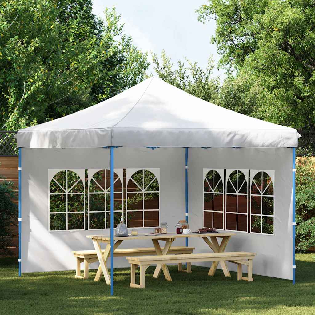 Party Tent Side Walls 2 pcs with Windows PE White