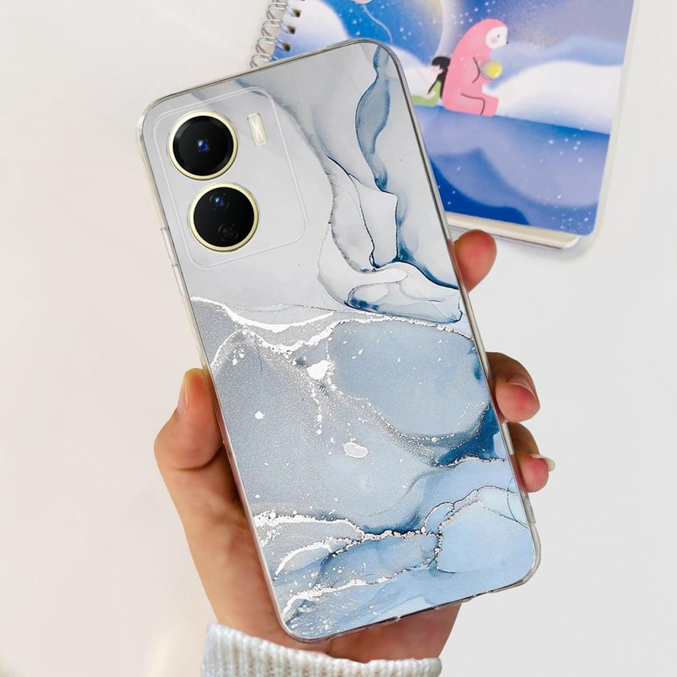 Чехол для Vivo Y16 Чехол для Vivo Y56 5G V2225 Модный узор Мягкий силиконовый чехол из ТПУ для Vivo Y16 Y 16 4G V2204 V2214 Чехлы для телефона
