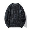 Printed Sweater Men Plus Size Sweater Men's Autumn and Winter Long-sleeved Sweater