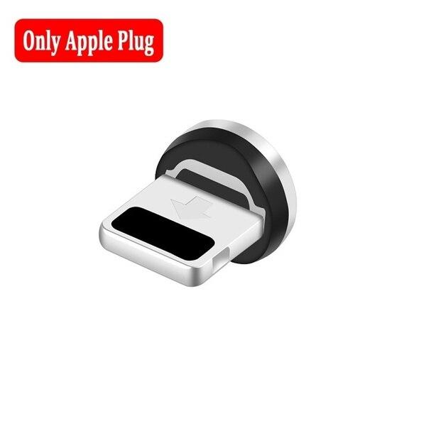 Магнитная вилка кабеля типа C Разъем кабеля для зарядки Lightning Micro USB Магнитная вилка шнура зарядного устройства Прямоугольная магнитная вилка кабеля