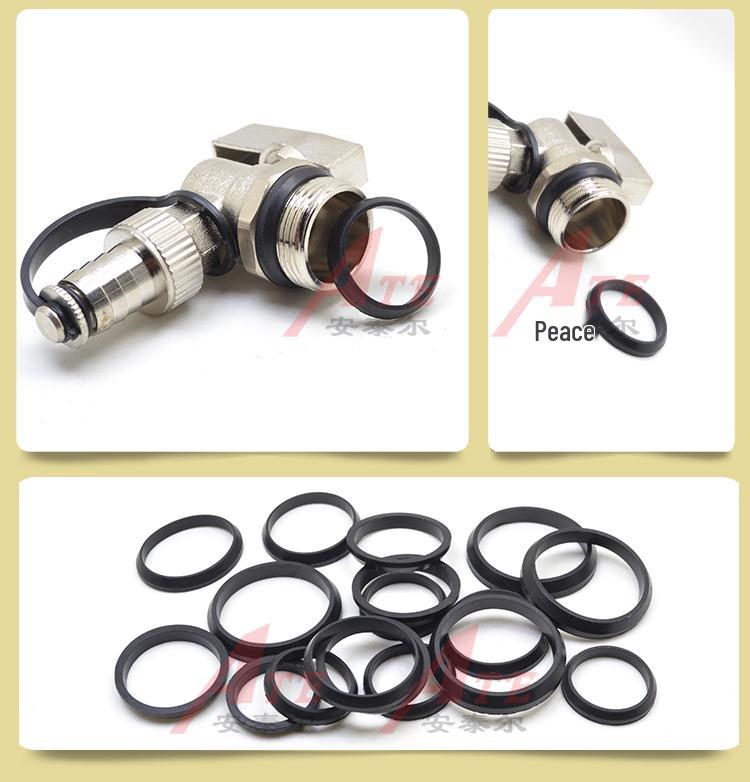 Black Conical O-Ring Gasket Kit: Radiator Drain Valve, Manifold Plug Washer, Inlet & Outlet Valve Seals