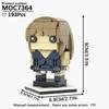 MOOXI Taylor MOC Bricks The Eras Tour Model Building Blocks Famous Singer Taylor LG1015 Action Figure Set Adultes Kids Toys Gift