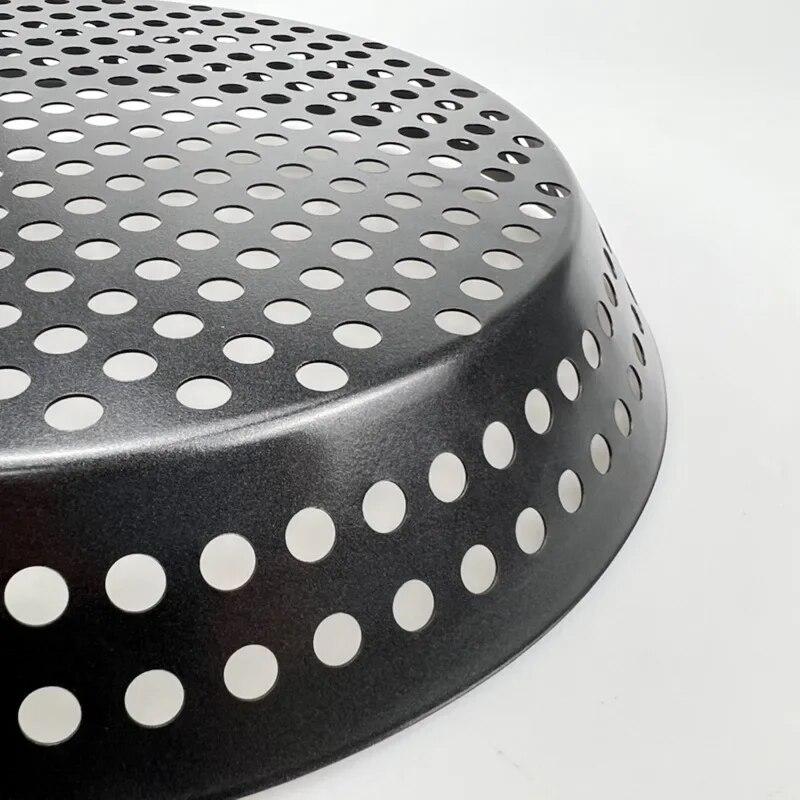 Большой размер из нержавеющей стали с антипригарным покрытием, складной поднос для гриля для барбекю, открытый кемпинг, овощной поднос для блинов, говядины, круглая корзина для гриля