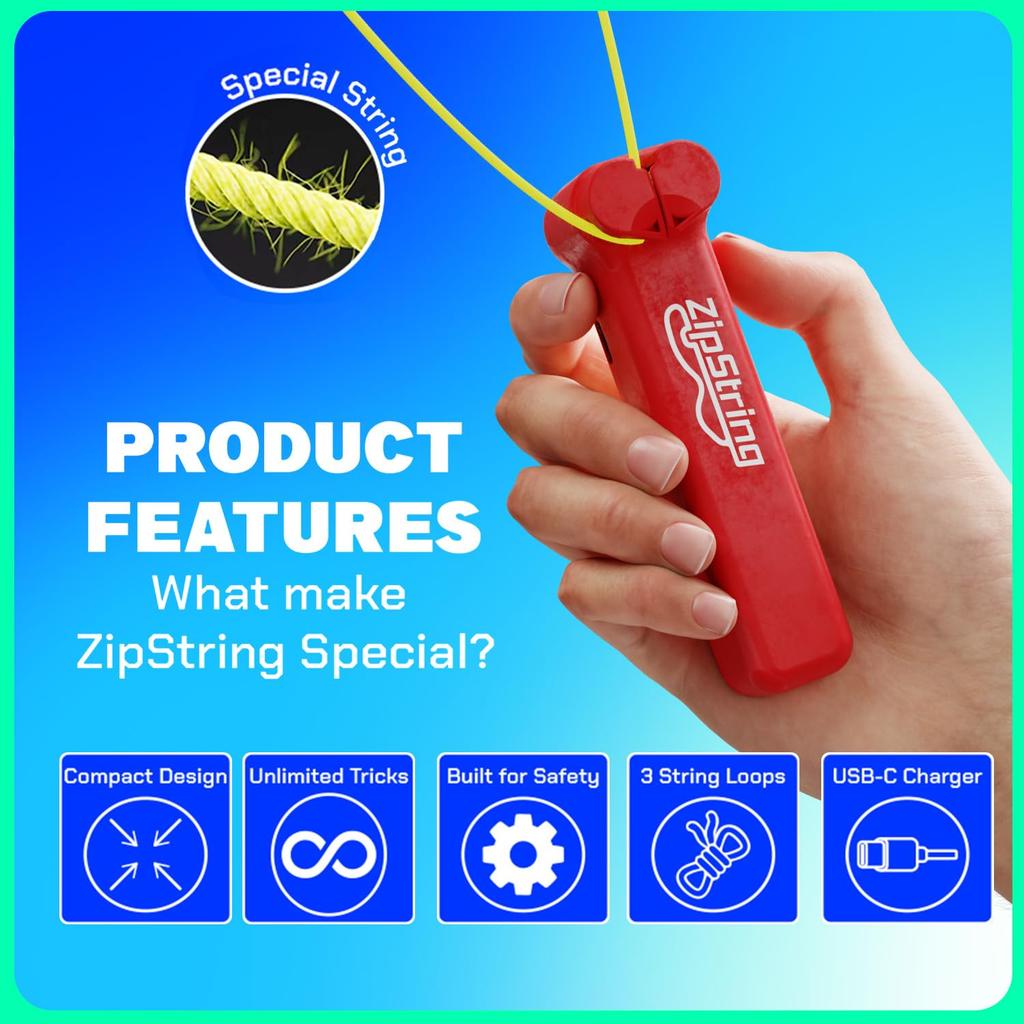 ZipString Box Package Red Rope Launcher ZipString Authentic