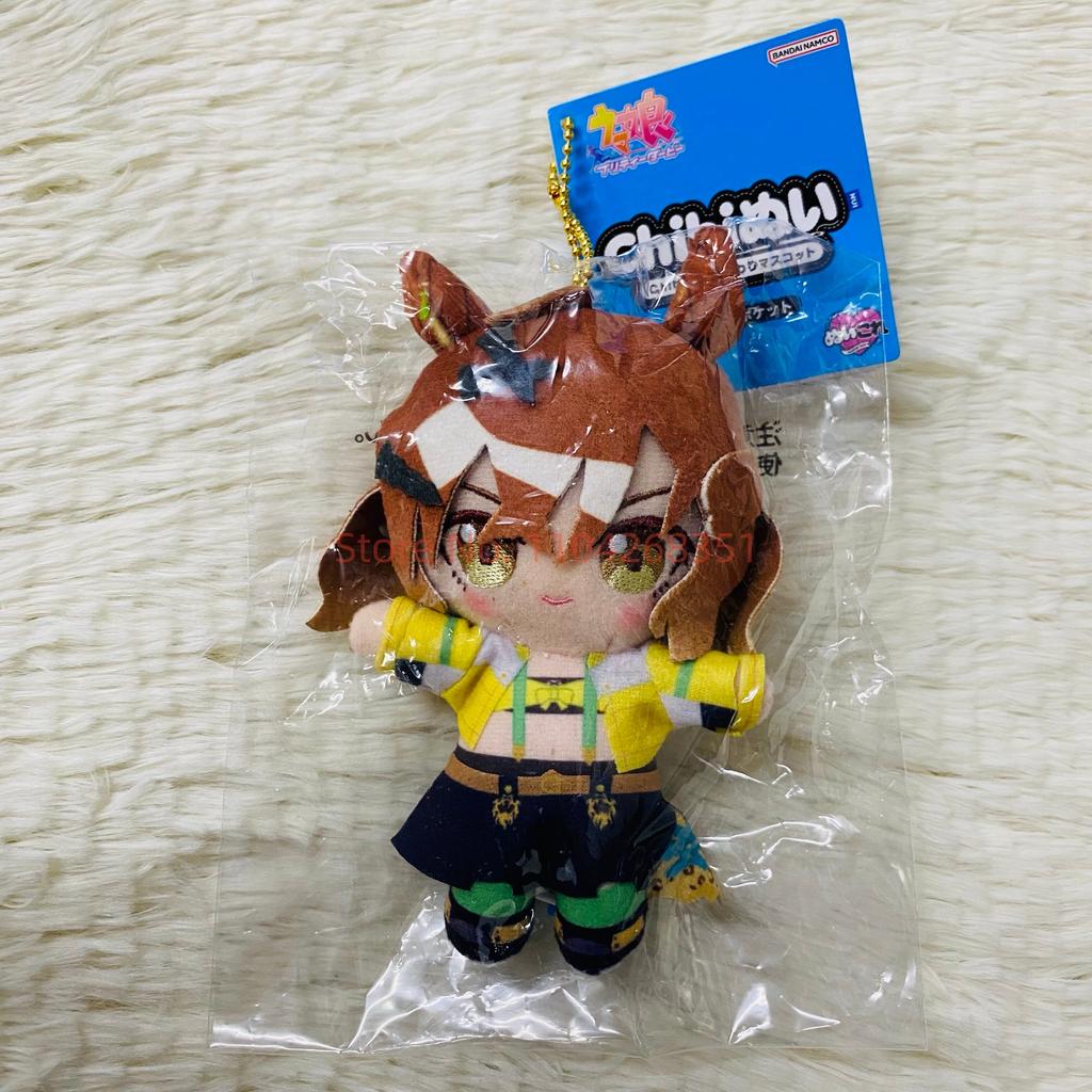 BANDAI Uma Musume Огури Кап Тамамо Кросс 10см Мультяшная Аниме Фигурка Милая Модель Плюшевая Кукла Подвеска Коллекционная Игрушка Подарок
