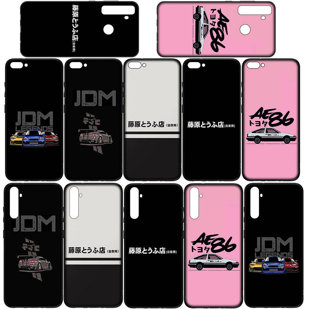 for Motorola Moto Edge 60 50 G54 G86 Samsung Galaxy S25 iPhone 17 16 15 Xiaomi Redmi Note 14 13 Pro Max Case Supercar Initial D Super Car AE86 Cover