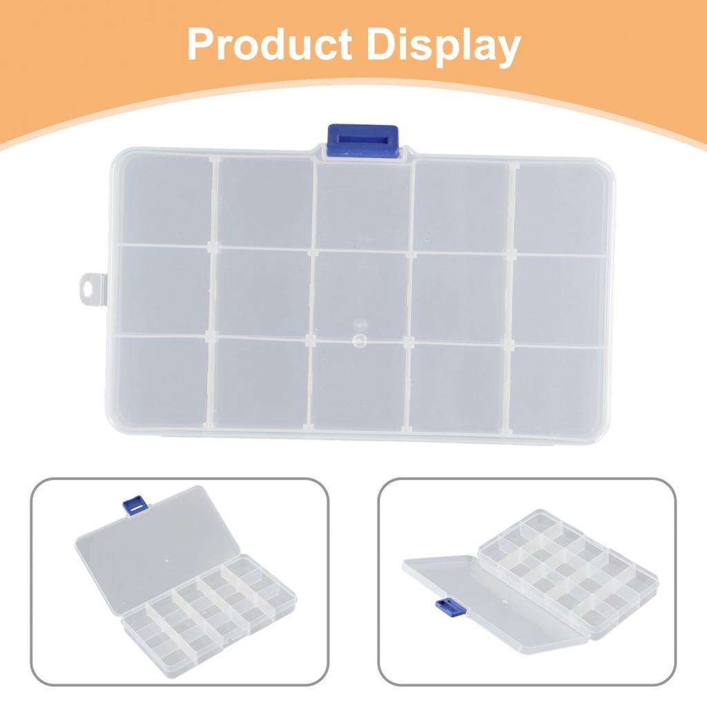 Новый 10, 15, 24 ячейки Секционный Контейнер для Хранения Украшений, Бисера, Таблеток Горячий