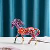 "American-Style Horse Resin Desktop Ornament: Creative Graffiti Animal Decor for Home or Office"