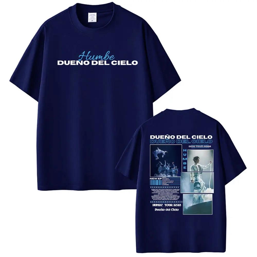 Singer Humbe Dueno Del Cielo Tour 2026 Album T Shirt Men Women Fashion Cotton T-shirts Oversized Loose O-Neck T-shirt Streetwear