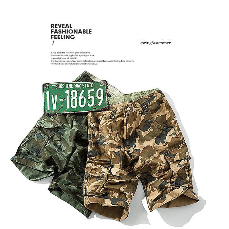 Мужские армейские повседневные рабочие брюки-карго с камуфляжным принтом, военные брюки-чинос, летние брюки