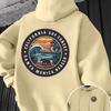 Мужская оверсайз повседневная толстовка с принтом значка серф-круга Santa Monica Beach California, пуловер, корейская толстовка для отпуска