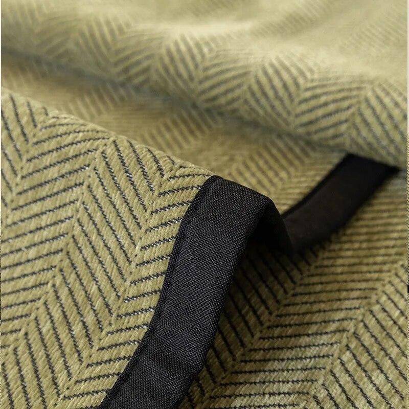 Herringbone Pattern Sofa Cover Chenille Sofa Pad Solid Color Living Room Sofa Cushion Non-Slip Home Couch Cushion Armrest Covers