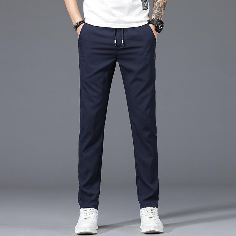Men's Casual Trousers Men's Spring and Summer New Slim Korean Version of The Trend of Men's Straight Loose Quick-drying Sports Trousers Male