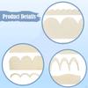 7 шт. Декоративная деревянная отделка в форме веера, Деревянный молдинг, Сделай сам, Волнообразный молдинг Необработанный для двери