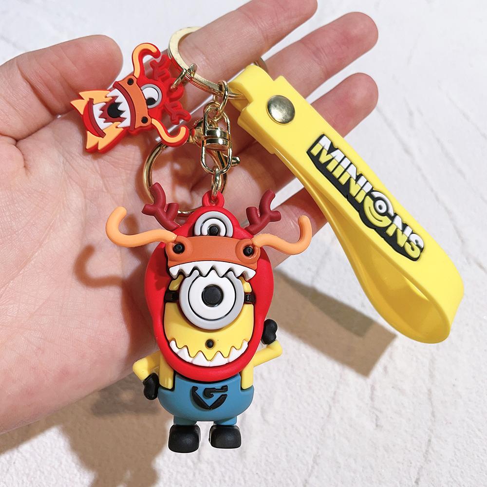 Kawai Zodiac Series Minions Figurines Toys Keychain 3D Despicable Minions Action Figures Classic Toys Xmas Gifts for Children