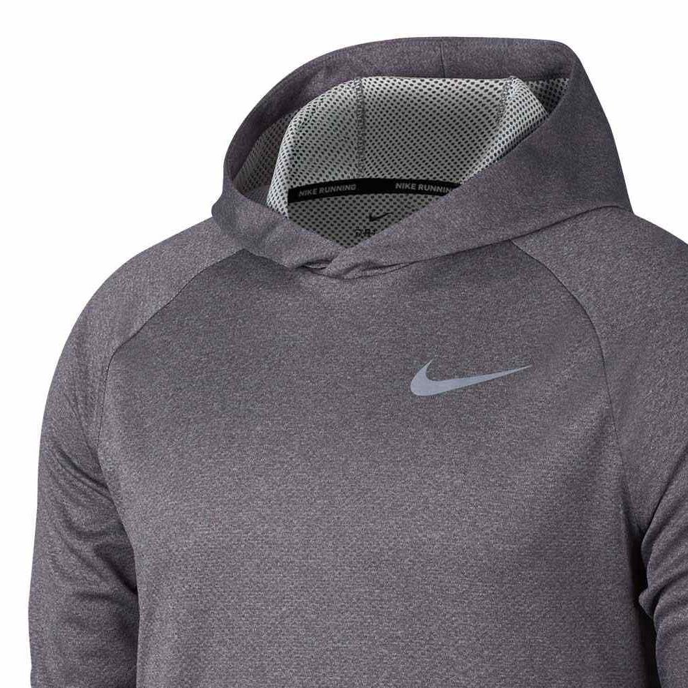 Nike Толстовка с капюшоном для бега с принтом логотипа, мужская, светоотражающая, серебристая 891702