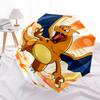 1pc Charizard Fire Automatic Folding Umbrella - Compact 8-Rib Design, Durable Plastic & Iron, Lightweight for Outdoor Daily Use,  a0929175