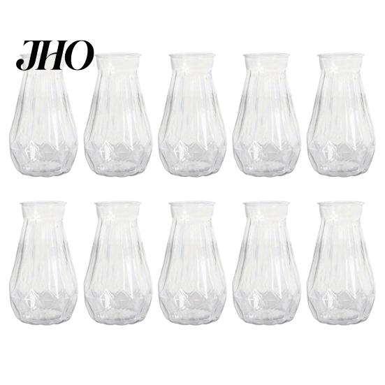 Lightweight Plastic Vase Clear Bud Decorative Flower Plant Holder Modern Centerpiece for Home Wedding Party Stylish