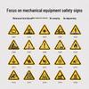 High Voltage Hazard Warning Sign - Mechanical Equipment Safety Label
