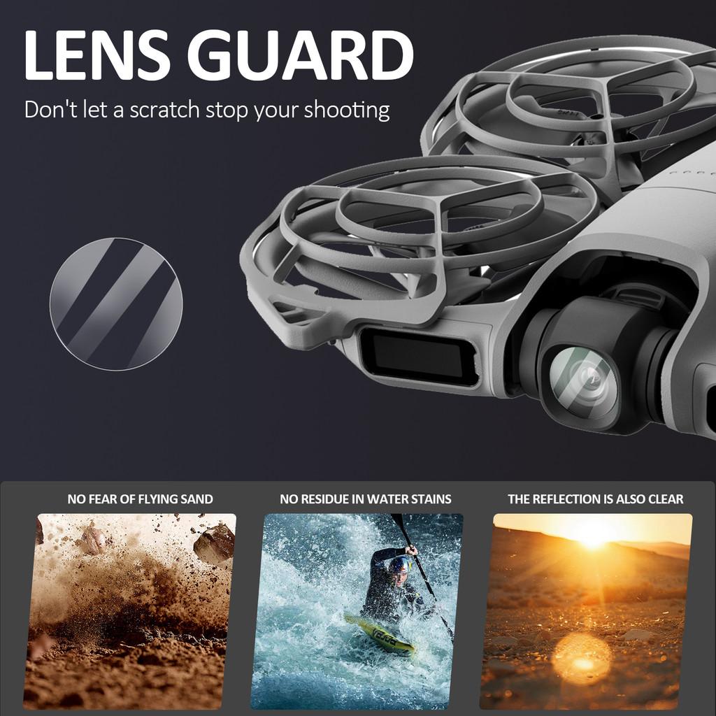 HD Прозрачное закаленное стекло для дрона DJI Neo 2 - Защитная пленка для линзы с защитой от царапин, подходящая для аксессуара камеры CMOS 1/2 дюйма