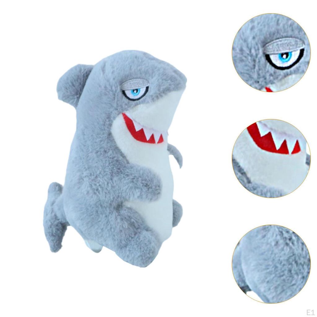 Golf Wood Head Cover Plush Cloth Shark Compact Animal Club Headcover for Beginners Players