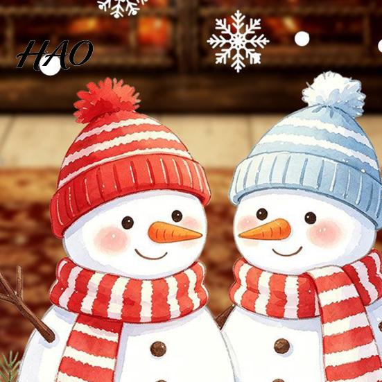 Removable Window Film for Winter Christmas Snowman Static Glass Sticker, PVC Waterproof Decals Holiday Decorative Scenes Home Decoration, Snowflake