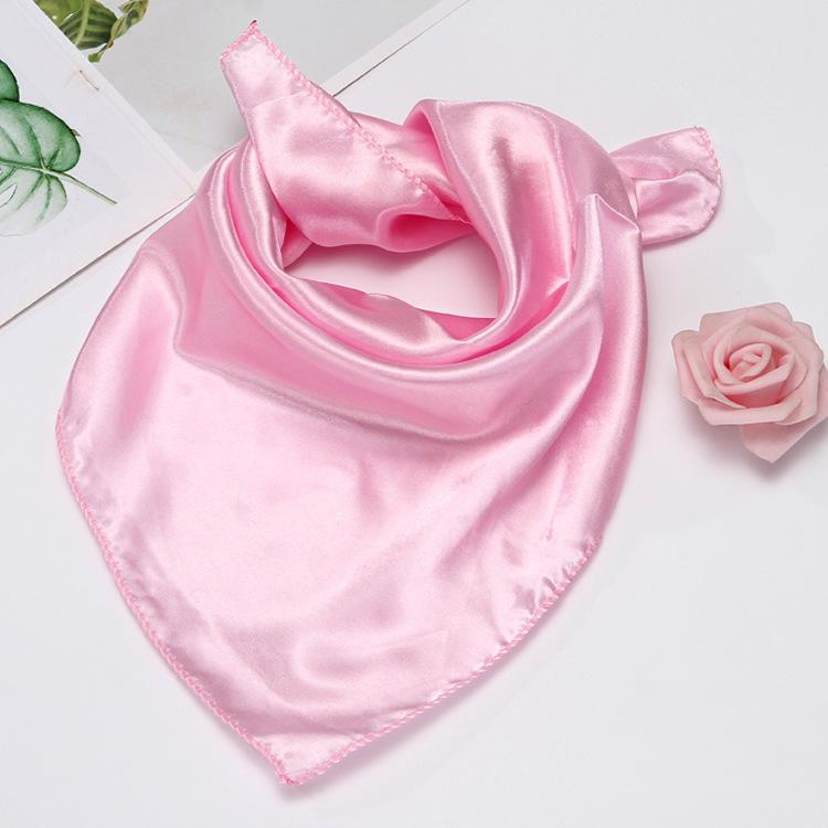 Монохромный однотонный сплошной цвет профессиональный квадратный шарф производительность мужчины женщины маленький шелковый шарф стюардесса банка 50 цветов маленький квадратный шарф