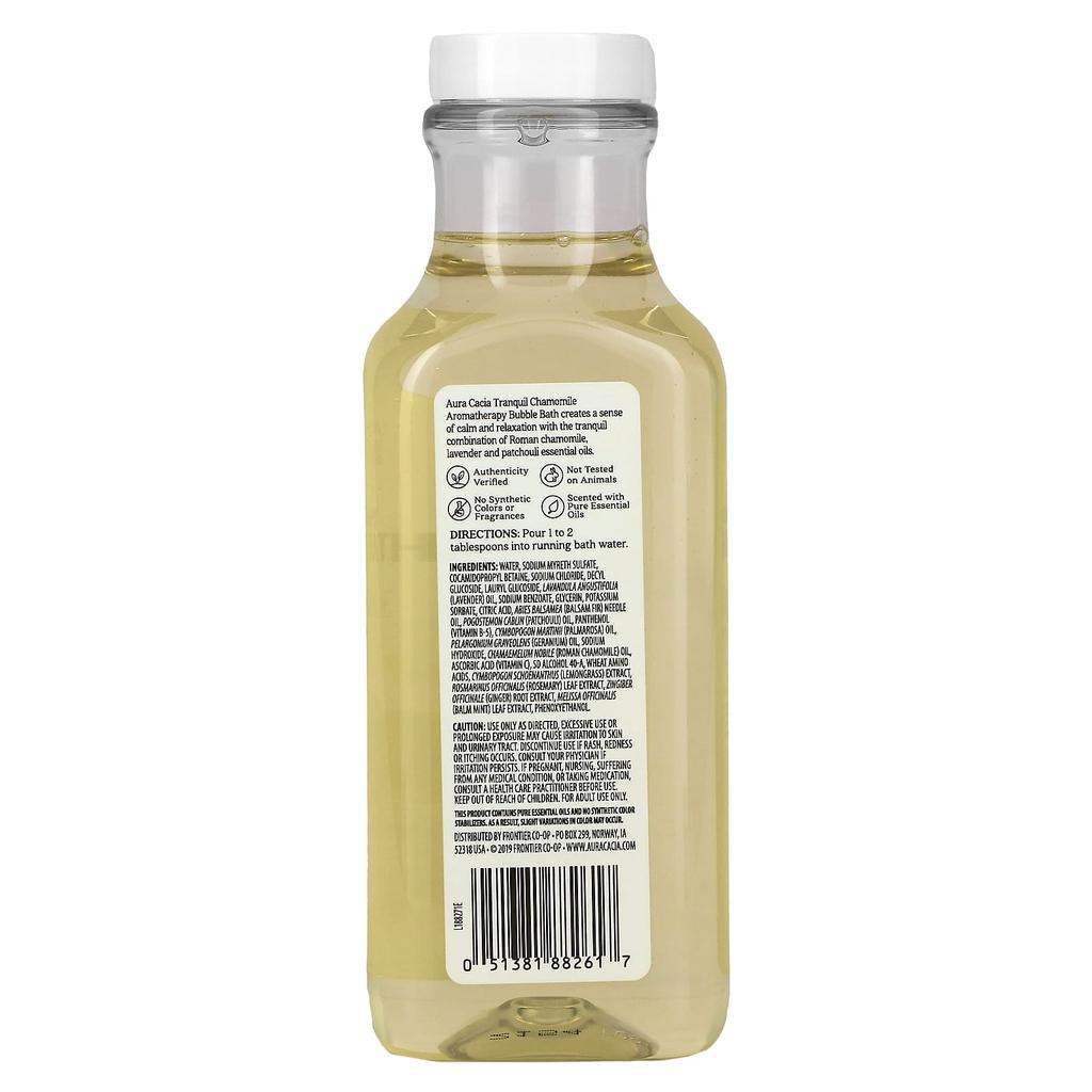 Aura Cacia Aromatherapy Bubble Bath, Tranquil Chamomile, 13 Fl Oz (384 Ml)