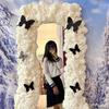 DIY Cloud Bubble Foam Glue Frame for Full-Length Mirror Decoration