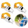 Whistle Stainless Steel Referee Whistle Emergency Whistle Ultra Lightweight Loud Metal Whistle with Neck Strap Emergency Training Teacher Gym Camping