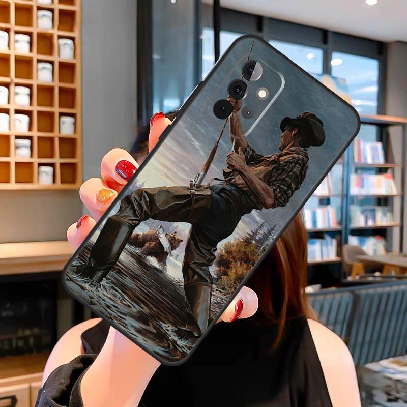 Fish Fishing Fisherman Case For Samsung Galaxy A33 A06 A05 A16 A26 A36 A56 A32 A52 A15 A53 A13 A34 A54 A14 A35 A55