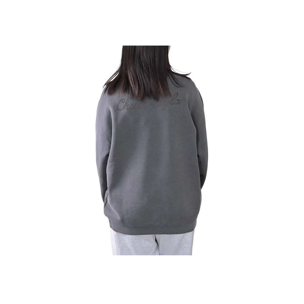 New Converse Sweatshirt Unisex Dark Gray 10025538-A01