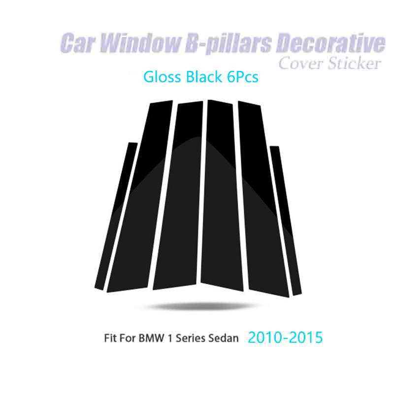 Глянцевый черный для BMW E60 E90 F30 F10 F20 F07 E70 E84 E46 X1, декоративная наклейка на окно автомобиля, средние стойки, отделка для стайлинга автомобиля