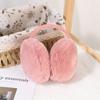 Portable Folding Winter Warm Earmuffs Fashion Solid Color Earflap Outdoor Cold Protection Soft Plush Ear Warmer