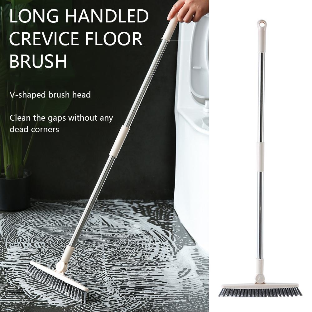 Щетка для пола с длинной ручкой, скребок для чистки углов пола, окон, щелей в полу