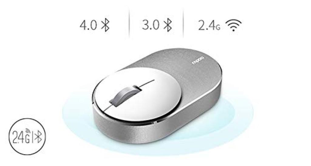 Japanese Rapoo M600mini Compatible Mouse [Official Distributor] Ultra-Compact Multi-Device Bluetooth/2.4GHz (Black)