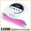 X20 MAX Nail Dryer Machine 320W UV LED Lamp for Nails 72LEDS Gel Polish Curing Manicure Lamp With Auto Smart Sensor Nail Art