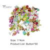Puntos мультфильм экологически чистые деревянные 50 шт./сумка пуговицы с животным узором вязание пуговицы для одежды