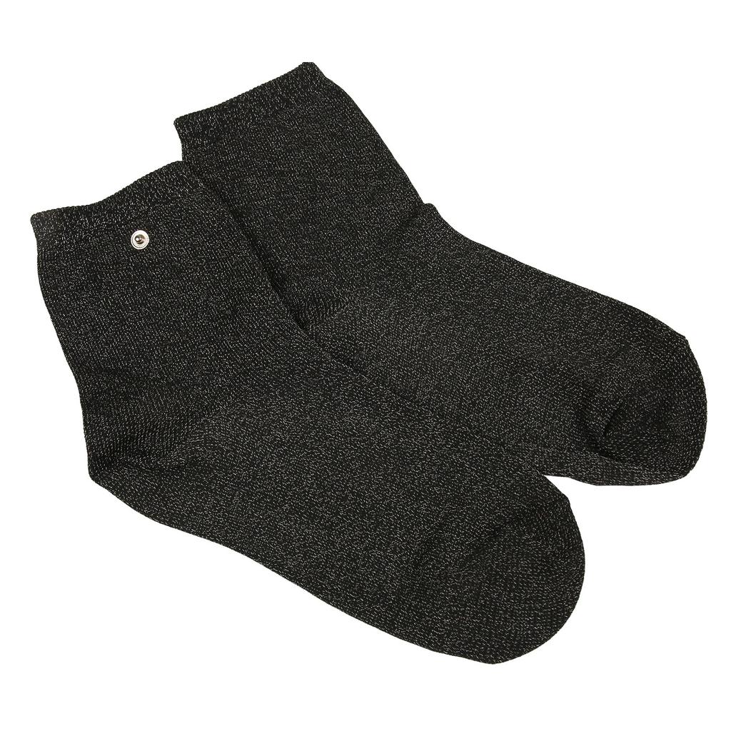 1 пара серебряных волоконных электродных носков, проводящие импульсные растягивающиеся носки для массажа ног