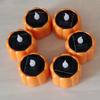 Pumpkin Solar Tea Light LED Candle Light Outdoor Waterproof Energy Electronic Flickering Solar Lamp Garden Halloween Home Decor