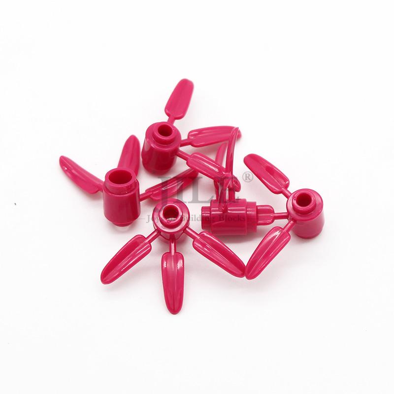 110 шт. MOC DIY Строительные блоки Кирпич-растение Круглый 1x1 с 3 листьями бамбука Дерево Совместимый 30176 Детские фигурки Пластиковые игрушки