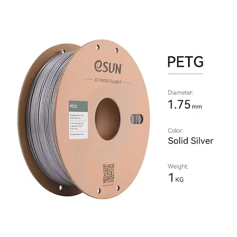 ESUN PETG 3D Printer Filament 1.75mm High Speed Printing Carbon Fiber Reinforced Matte Surface Various Grade Transparent Plastic